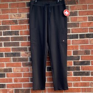 White Cross Cargo Scrub Pants
